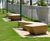 Bench Boomerang - precast concrete angled outdoor bench 1
