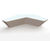 Bench Boomerang - precast concrete angled outdoor bench 4