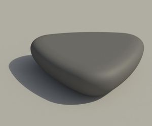 Galet II concrete bench