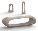 The Roma Collection - sculptural concrete bench and bollards