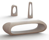 The Roma Collection - sculptural concrete bench and bollards - on this page