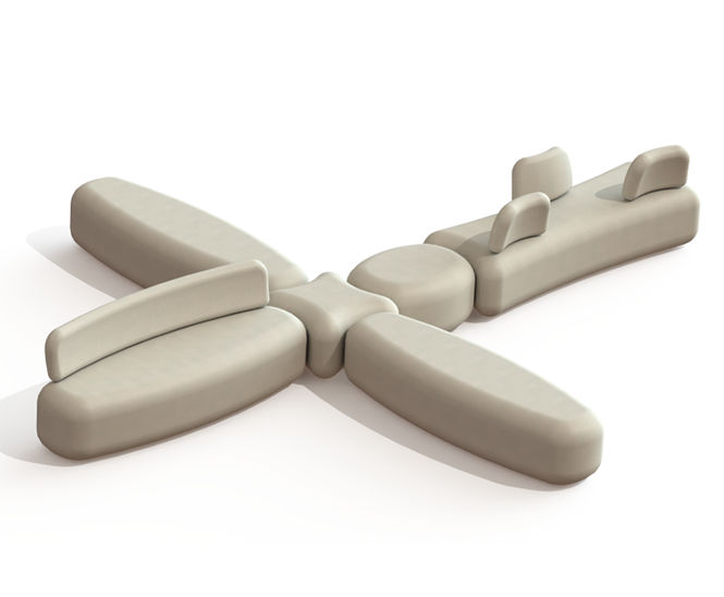 Articulus Collection - concrete public sofa seating