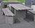 The Butch Collection - concrete and wood outdoor picnic set with barbecue 4