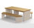 The Butch Collection - concrete and wood outdoor picnic set with barbecue 2