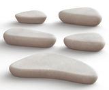 Galet - stone-shaped concrete benches - on this page