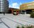Concrete paving slabs and benches for public square 1