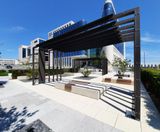 Concrete paving, seating and bollards for airport refurb - on this page