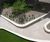 Combined seating and edging for apartment gardens 2