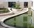 Combined seating and edging for apartment gardens 1