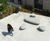 Bench Galet III - concrete outdoor stone-shaped bench 0
