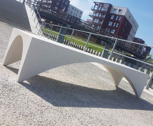 Bench Salta - outdoor finocrete bench for public seating