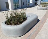 Planter Nuton - biophilic concrete outdoor planter and seat - on this page