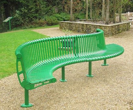 Tula curved mild steel seat