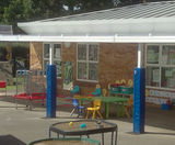 Canopy provides year-round play area for school - on this page