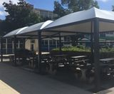 Sheltered canopies for school outdoor eating area - on this page