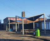 Shade sail outdoor canopy shelters for primary school - on this page