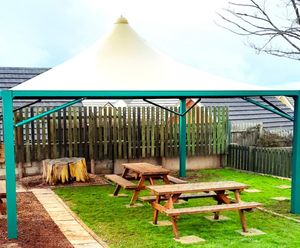 Outdoor shelter for Hartland Primary School
