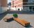 Big Harris steel and timber bench 6