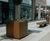 Dahlia - square steel planters for commercial outdoor spaces 6