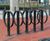 Cafe - contemporary steel or stainless steel cycle stand for 2 bikes 6
