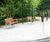 Riva - contemporary outdoor timber and aluminium seat with armrests 4