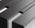 Toso - powder-coated steel outdoor bench with integrated bike rack 5