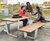 MultipliCITY - timber and aluminium picnic table 2