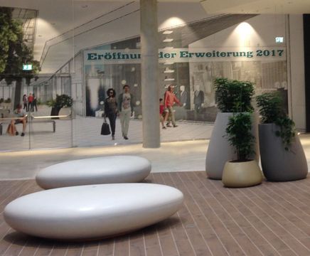 Stone - contemporary concrete bench seating