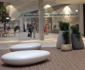 Stone - contemporary concrete bench seating