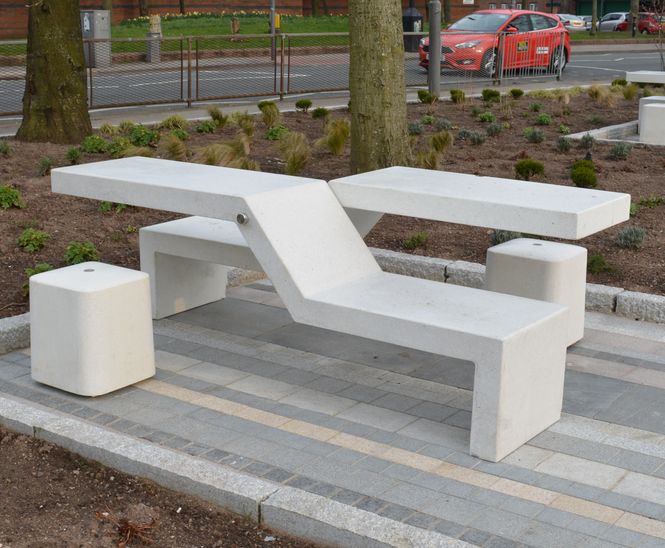 Seating for Tiber Square community space