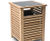 Wellspring - square timber litter bin with aluminium lid 1