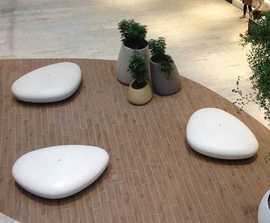 Stone Bench in smooth UHP Concrete