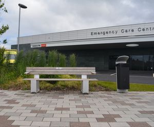 Street furniture for new hospital emergency care centre