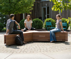 Outdoor seating supplied to the Silicon Valley of the UK