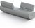 Tree Line - modular outdoor reconstituted marblestone or granite bench 1