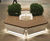 Austen - concrete and wood outdoor planter bench 1