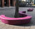 Loop Arc recycled plastic curved benches by out-sider 2