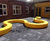 Loop Arc recycled plastic curved benches by out-sider 5