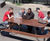 Plateau - large laminate and steel picnic table with benches 6