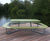 Plateau - large laminate and steel picnic table with benches 1