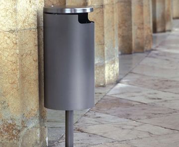 Ermes Post-Mounted Litter Bin