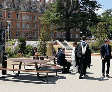 Plateau picnic table - Royal Holloway, London University