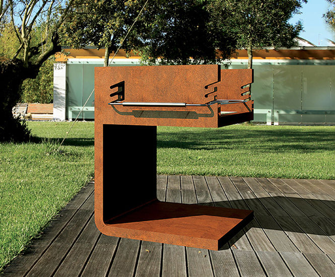C-BQ corten steel barbecue