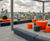 Colourful seating and planters - apartment roof terrace 4