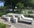 Twin Bench - concrete modular bench and table for outdoor seating 1