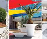 Create landscapes with 2-in-1 planter/seating ranges - on this page