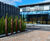Corten steel bollards and cycle stands for retail park 5