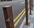 Corten steel bollards and cycle stands for retail park 7