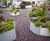 Black and white planters brighten central community area 3