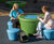 Loop Picnic - recycled plastic outdoor circular table and bench set 1